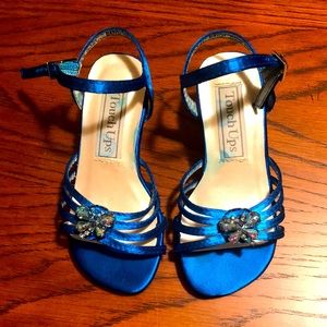 Custom Dyed Royal Blue Touch Ups Pageant Shoe